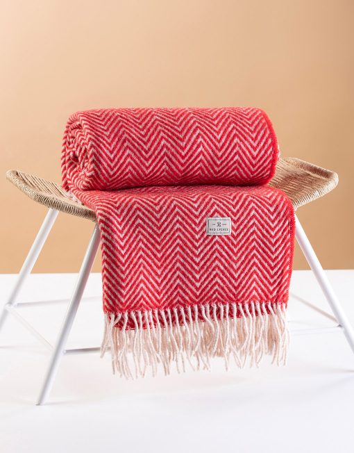 Wool Blanket Red Lychee Hudson
