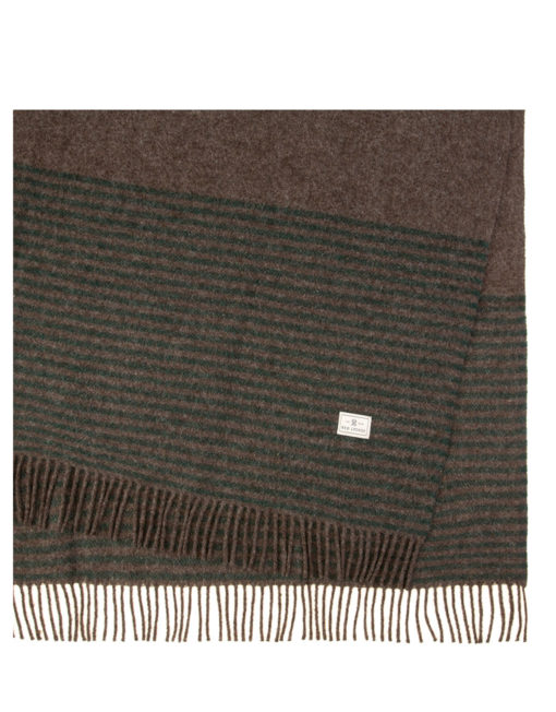 Red Lychee Folger Brown Wool Blanket